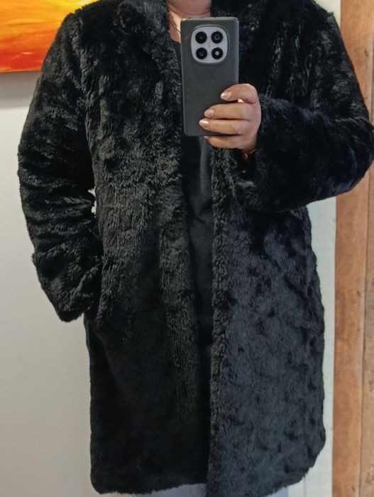 Casaco quente de pelo