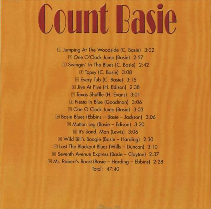 Cunt Basie BEST OF CD + MINT - 2003