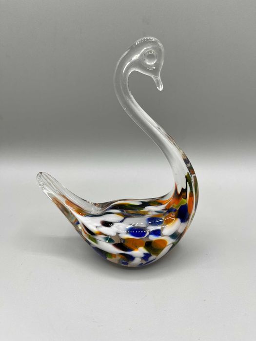 Pisa-Papeis e Cisne em Cristal ou vidro