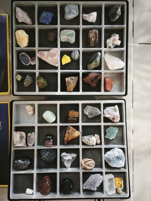 Coleção minerais grandes