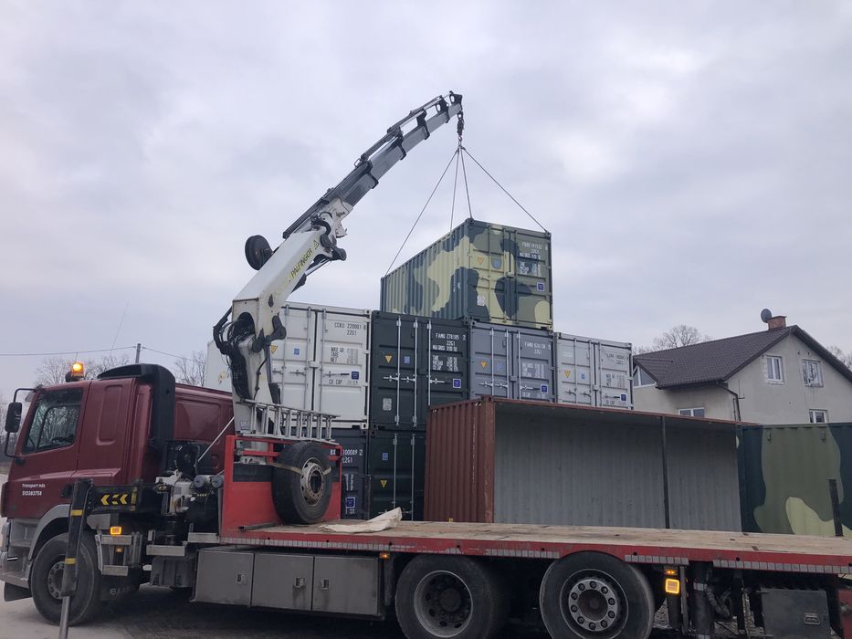 Transport Hds 8 ton. Kontenery 20”.Trawers. Gabaryty kat2. 320x330x800