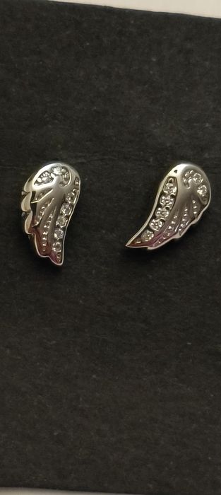 Brincos em prata asa de anjo