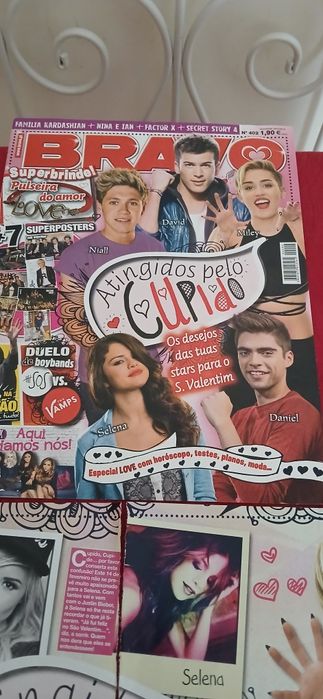 Capa Bravo Miley, Niall e David + Artigo