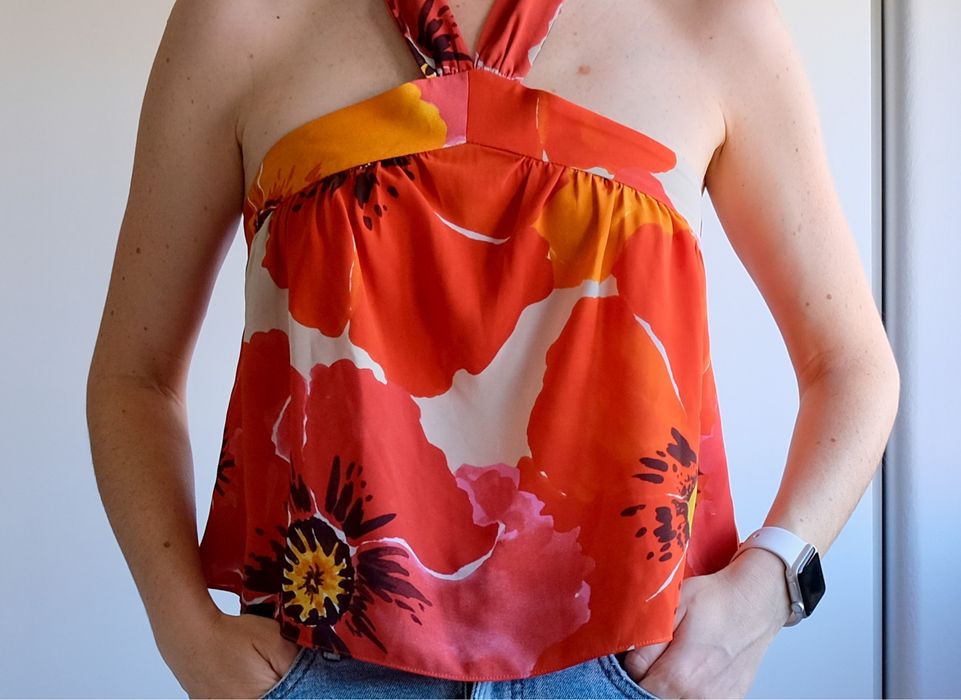 Top flores Mango XS
