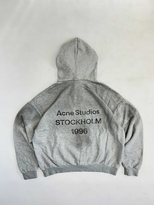Acne Studios Stockholm 1996 худи кофта серая худі сіре custom