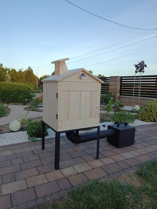 Wędzarnia ogrodowa,domowa,wędzarka drewniana,wędzarnik. CAŁY ZESTAW