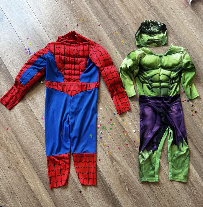 Карнавальні костюми для дитини: Людина-Павук та Халк (H&M)