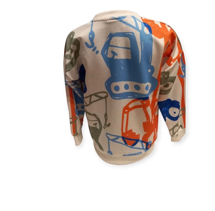 Реглан детский свитшот  белый яркий 98-122