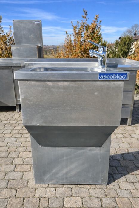 Zlew gastronomiczny ze stali nierdzewnej ASCLOBLOC – mały