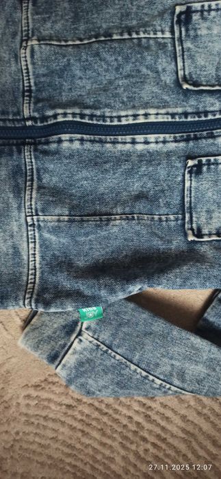 Bluza z dresowki a'la jeansowa kids joy 122