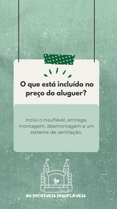 Insuflável CASTELO Alugamos insuflável pula pula para a sua festa