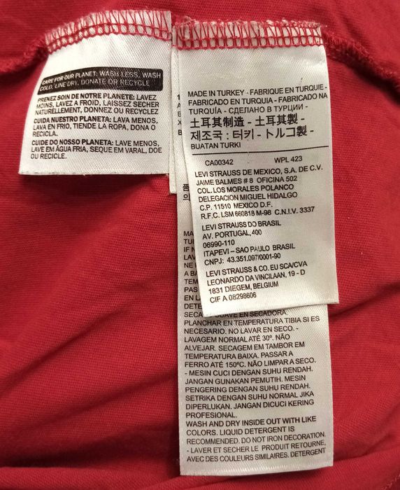 H) LEVI'S oryginalny logowany t-shirt Roz.M