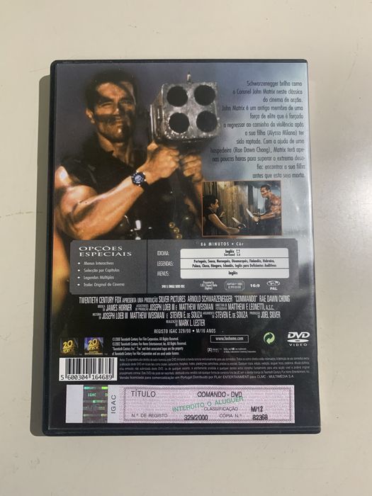 DVD Arnold Scharzenegger - Comando64585489679746121