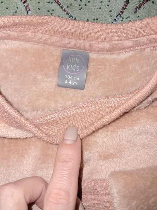 Махровий флісовий світшот светр для дівчинки