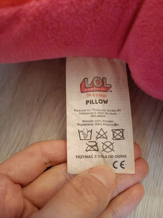 Poduszka ozdobna różowa LOL surprise 38cm