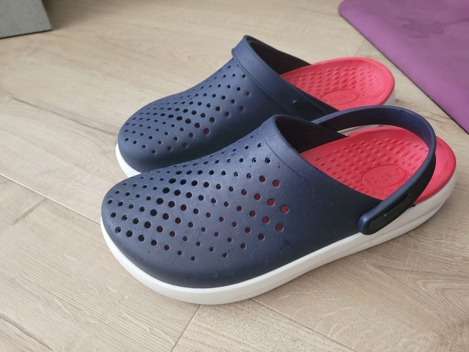 Чоловічі шльопанці , крокси оригінал , темно сині, Lucky Line