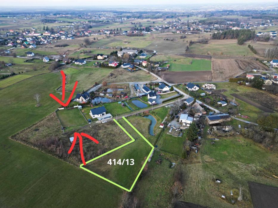 Działka  1004 m² | Skrzeszewo  | BEZTERMINOWE WARUNKI ZABUDOWY
