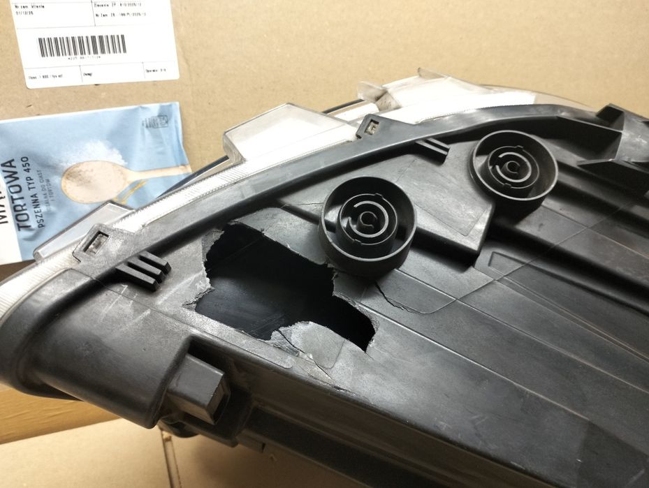 Mercedes sprinter w910 w907 lampa przódewa full led przetwornice