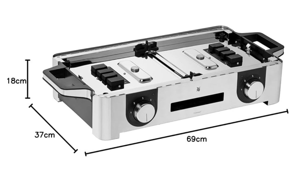 Grelhador elétrico WMF Lono Mastergrill com suporte