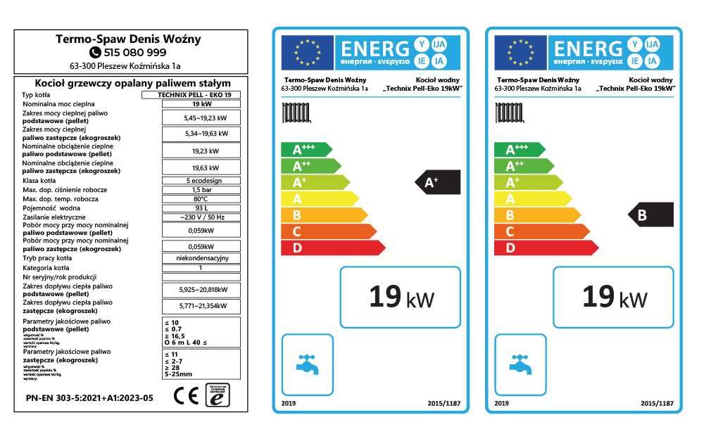 PELLET 5KLASA ekoGroszek! Kocioł Piec 19KW 140-190m2 dostawa 0zł!
