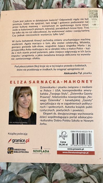 Książka „Kreacja” Eliza Sarnacka-Mahoney