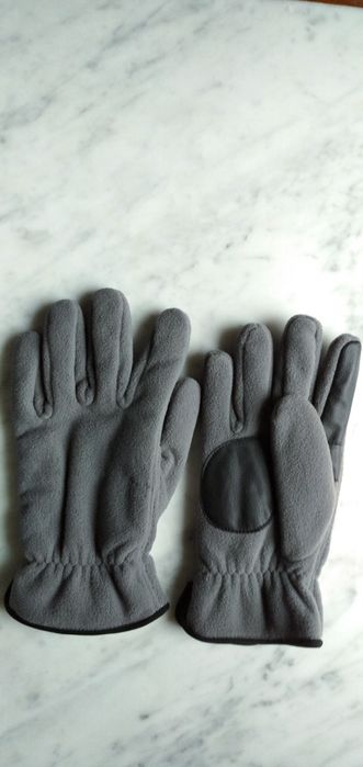 Nowe rękawiczki polarowe damskie unisex męskie szare czarne duże