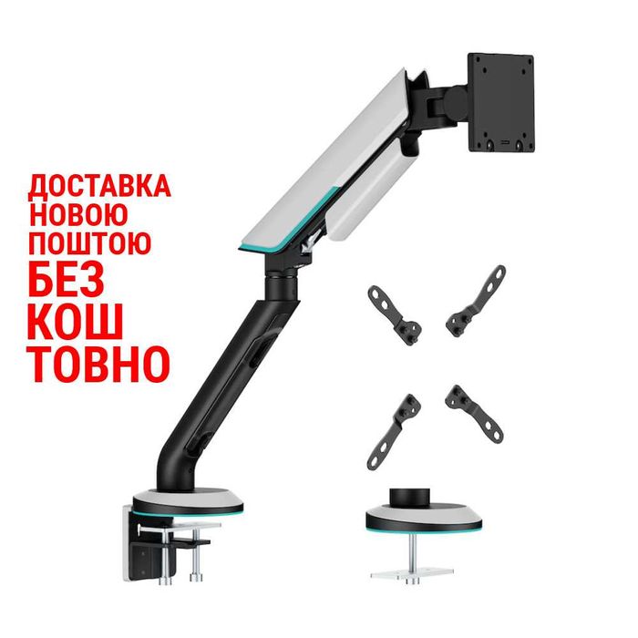 24"-57" Настільне кріплення для монітора поворотно-похиле iTECH LDT96-C012 Кронштейн для монітора з регулюванням орієнтації