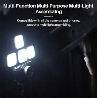 ULANZI VL49 6w LED Camara vídeo bateria 2000mah 5500k iluminação fotográfica NOVO