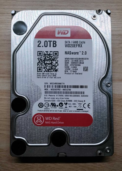 Western Digital Red WD20EFRX 2TB 3.5'' SATA III