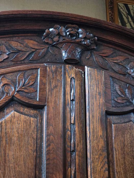 Szafa dębowa Ludwik, rzeźbiona #2491 Stylowy Węgrów