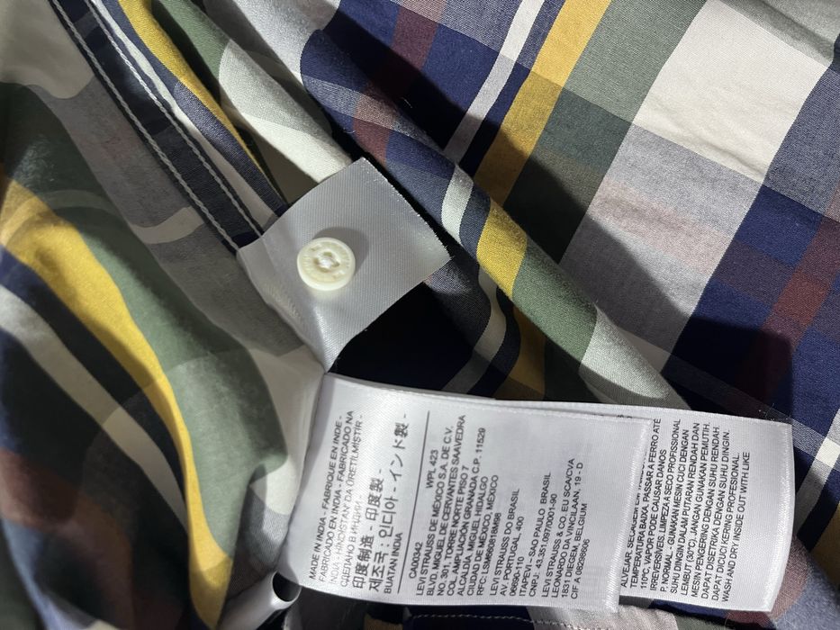 Levi's koszula w kratę bawełniana S stan bardzo dobry