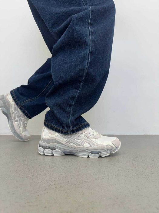 ‼️ НОВІ Кросівки ASICS Gel-NYC Cream Cloud Grey
