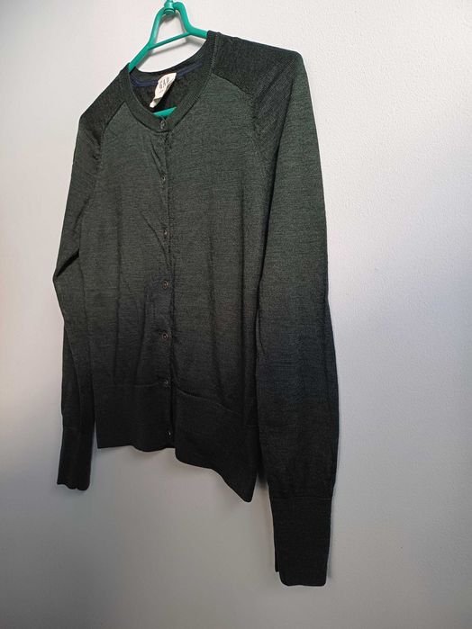 Sweter zapinany damski wełniany GAP r. XS