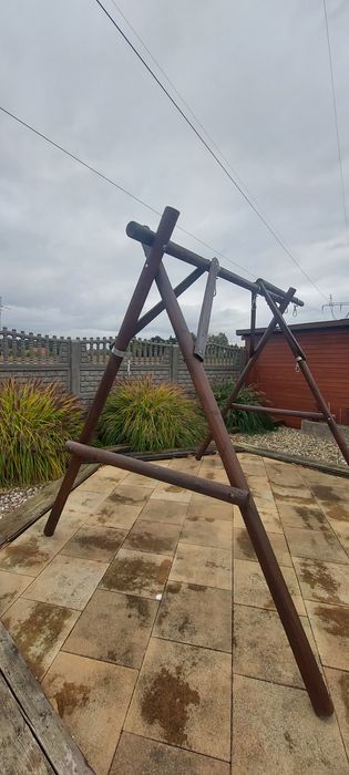 Huśtawka ogrodowa Hamak Kokon stelaż na ogród