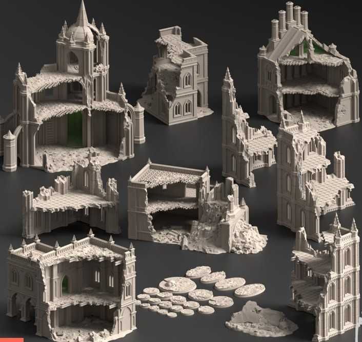 Декорация разрушенный замок Декорации для аквариума