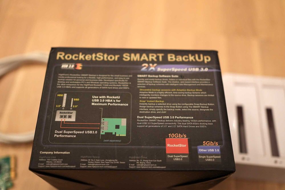 Obudowa Raid RocketStor Firmy HighPoint USB 3.0 szybki transfer raid 0