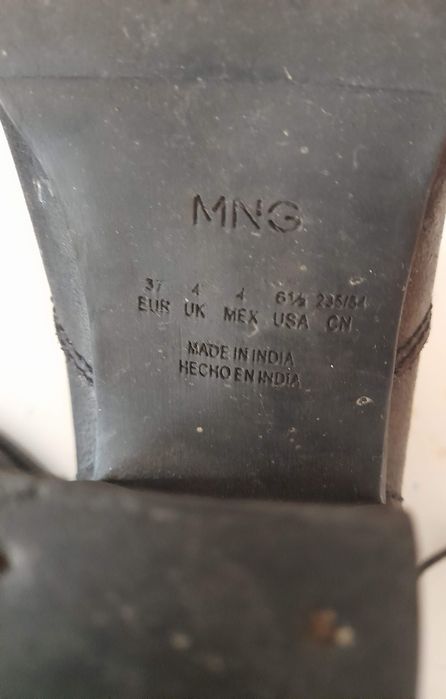 Botins Mango cor preto N. 37 - Bom estado