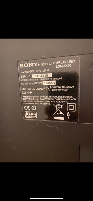 Телевізор Sony LDM-E401