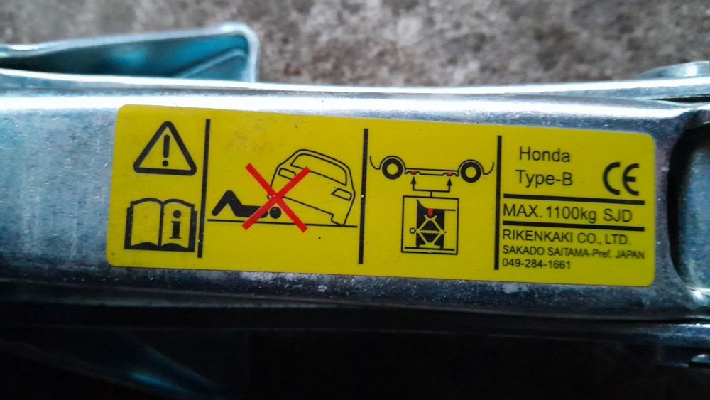 Honda Accord 8 VIII 08-15 Podnośnik Lewarek Klucz do kol Civic 8 Ufo