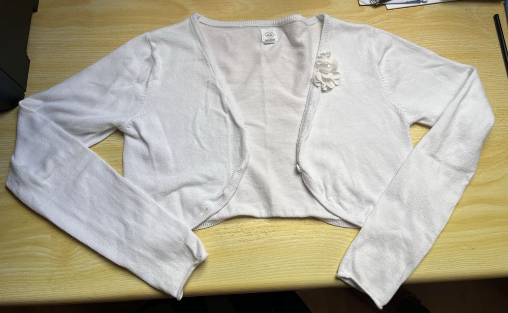 Sweterek, bolerko komunijne na 158 cm.