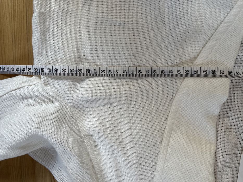 Płaszczyk lniany, Zara, oversize, rozm 36, kolor biały. Nowy z metka.