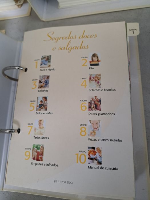 Conjunto de livros/fichas de Culinária