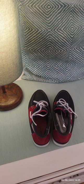 Sapatos náuticos em pele novos Lion of Porches-34