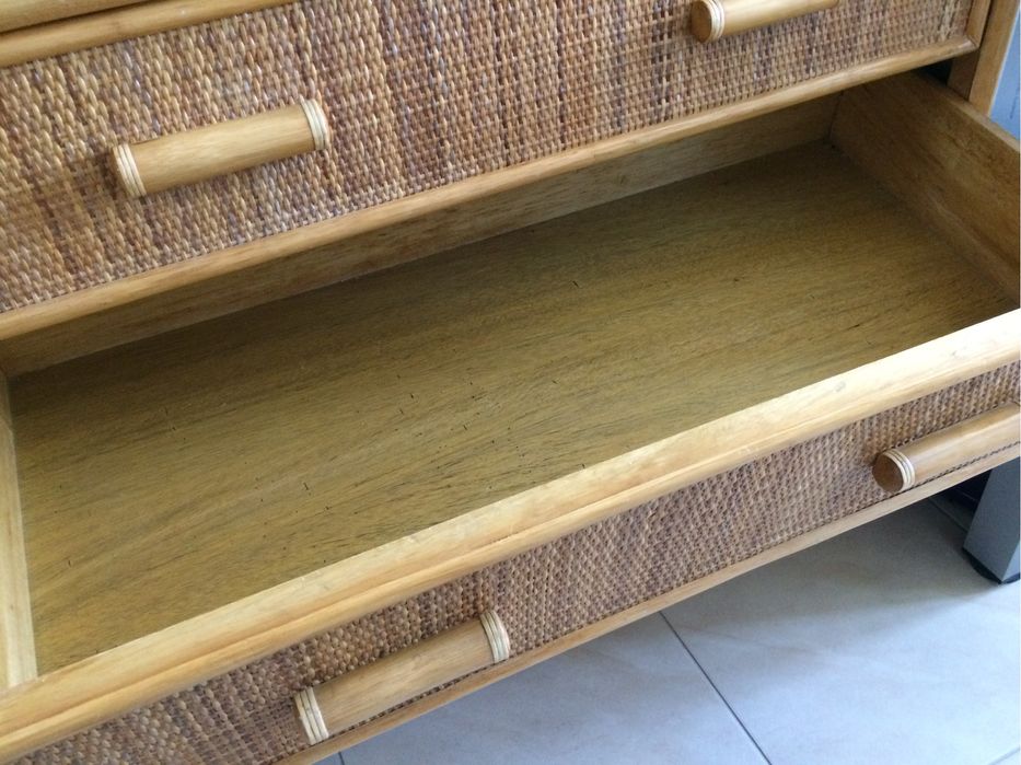 Komoda rattanowa oryginalna  indyjska