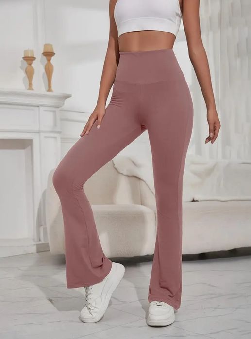 Ocieplane sportowe spodnie dzwony-rozm.XXL.