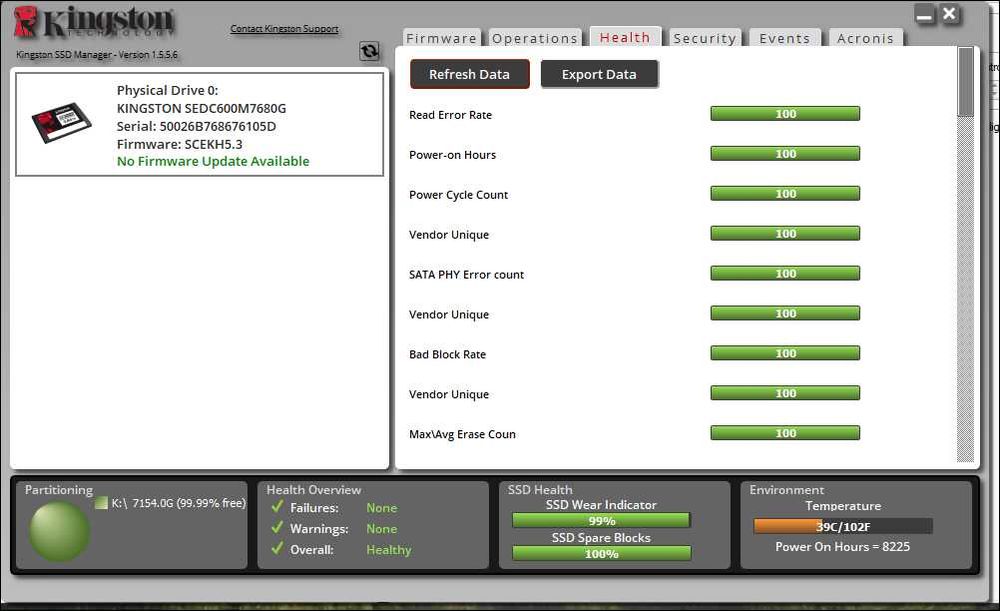 Kingston DC600M - 7.68TB (~8TB) - 2,5", SATA — Enterprise 3D TLC