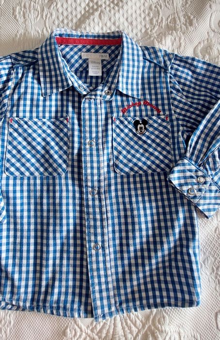 Conjunto- 18 meses - Casaco da Benetton e camisa Mickey