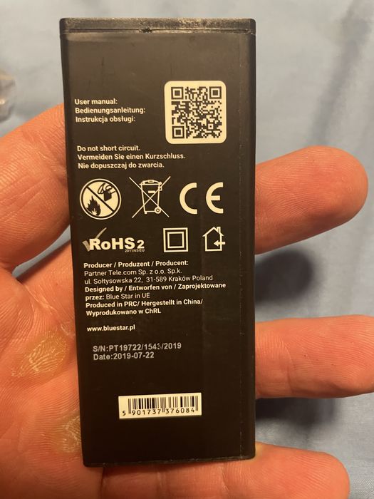 Bateria Blue Star do Huawei Y6 nowa, bez folii.