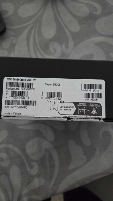 Intel core ultra 285k449959944730060801