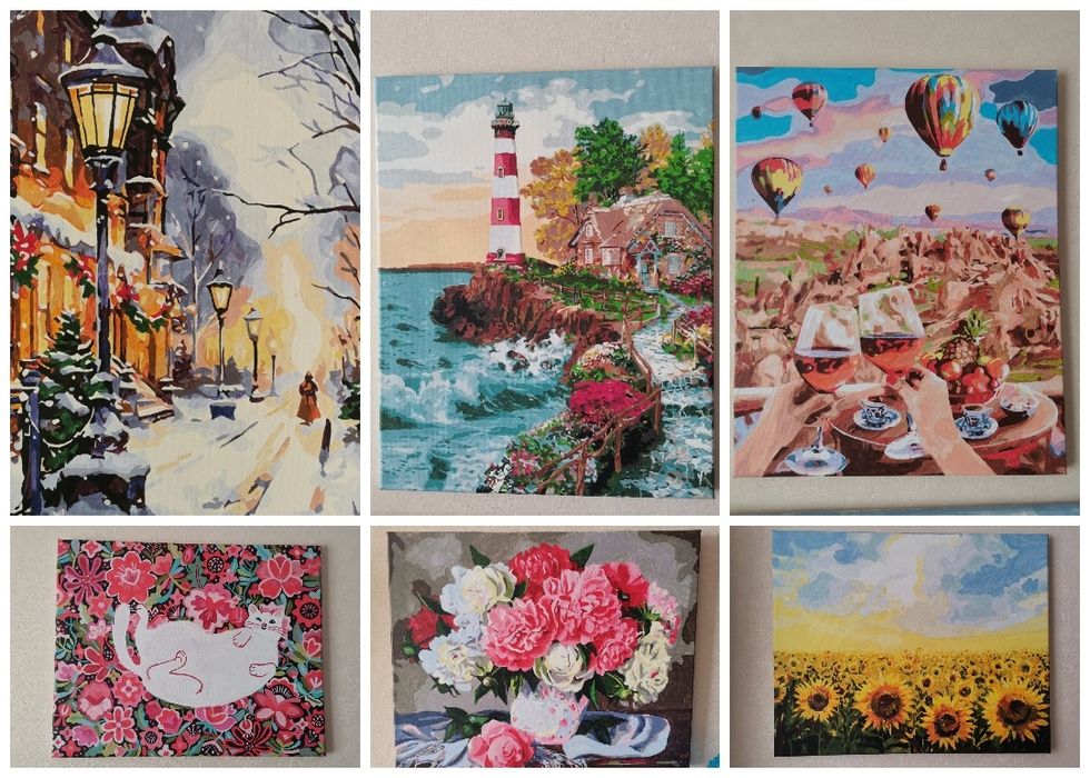 Картина по номерам готові